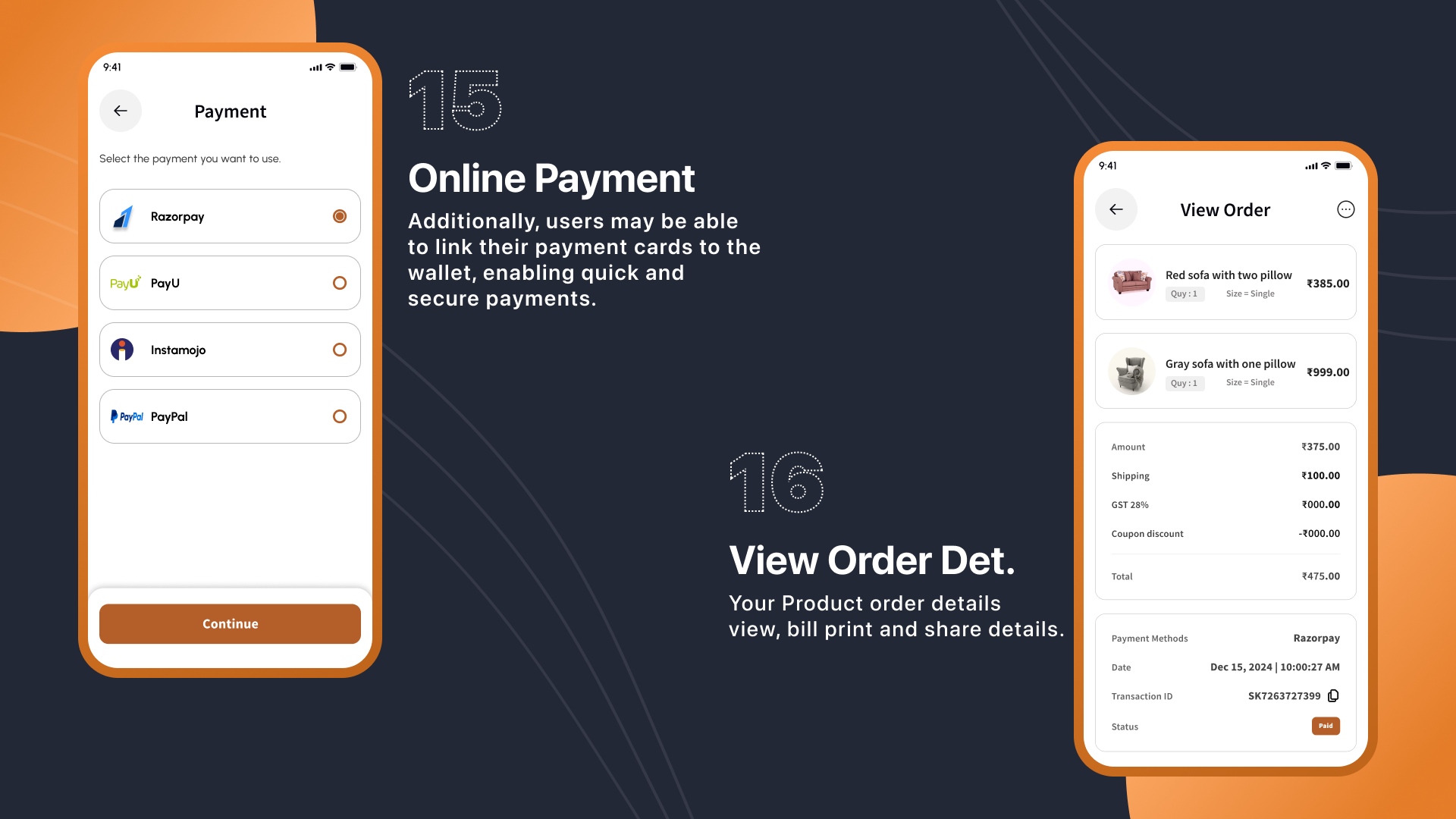 Furniture Ecommerce App UI/UX React Native Mobile Skin - 12