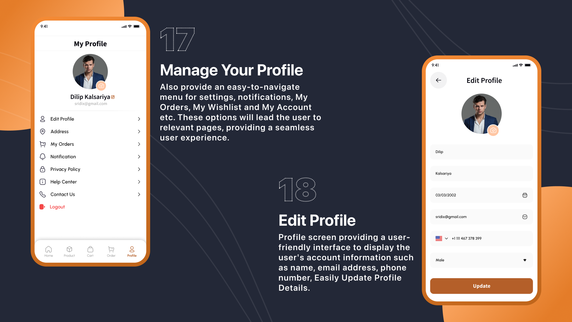 Furniture Ecommerce App UI/UX React Native Mobile Skin - 13