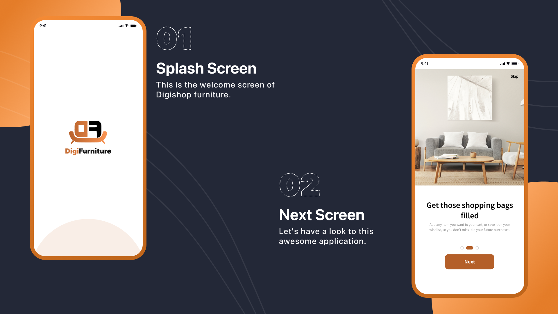 Furniture Ecommerce App UI/UX React Native Mobile Skin - 5