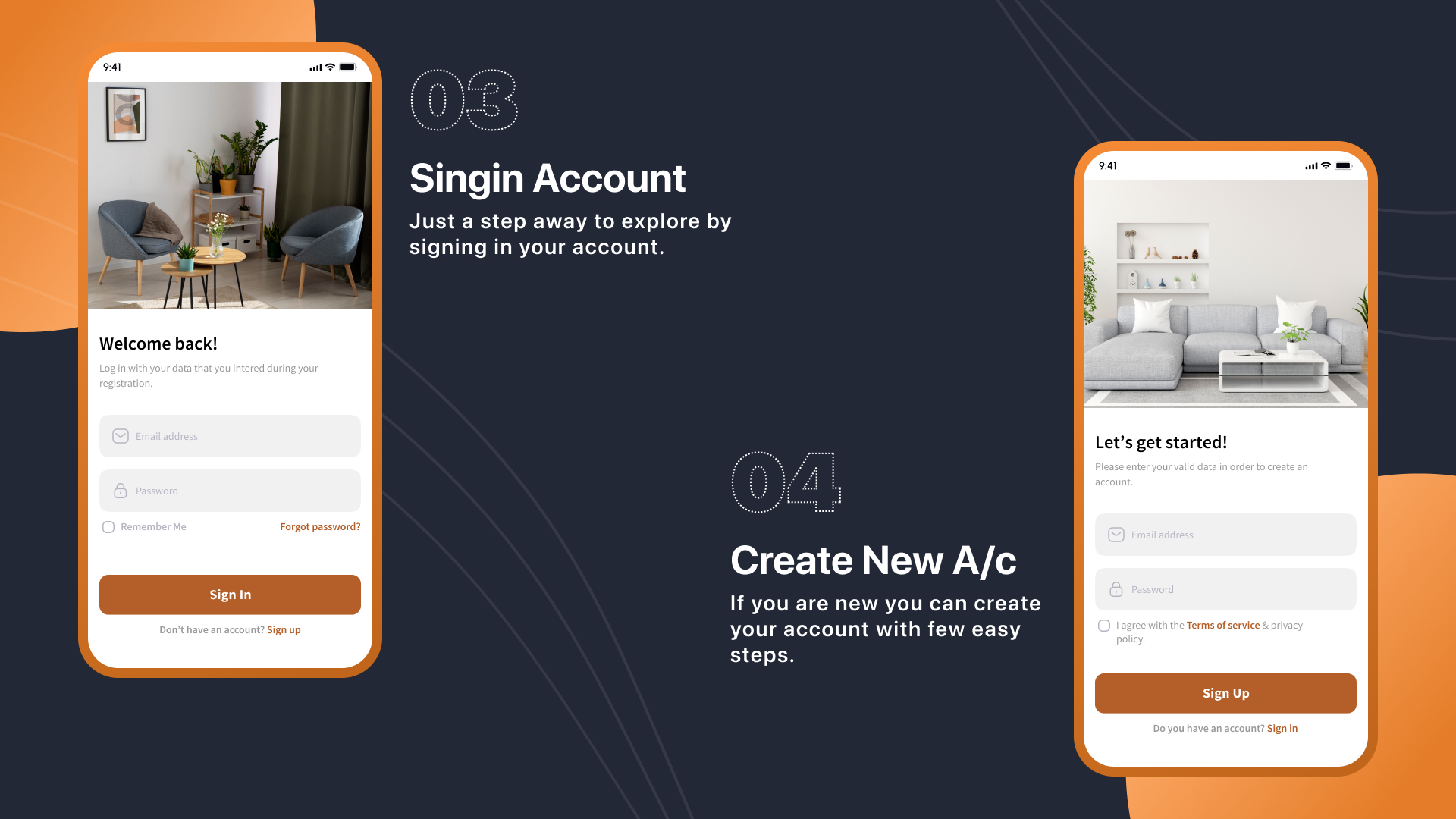 Furniture Ecommerce App UI/UX React Native Mobile Skin - 6