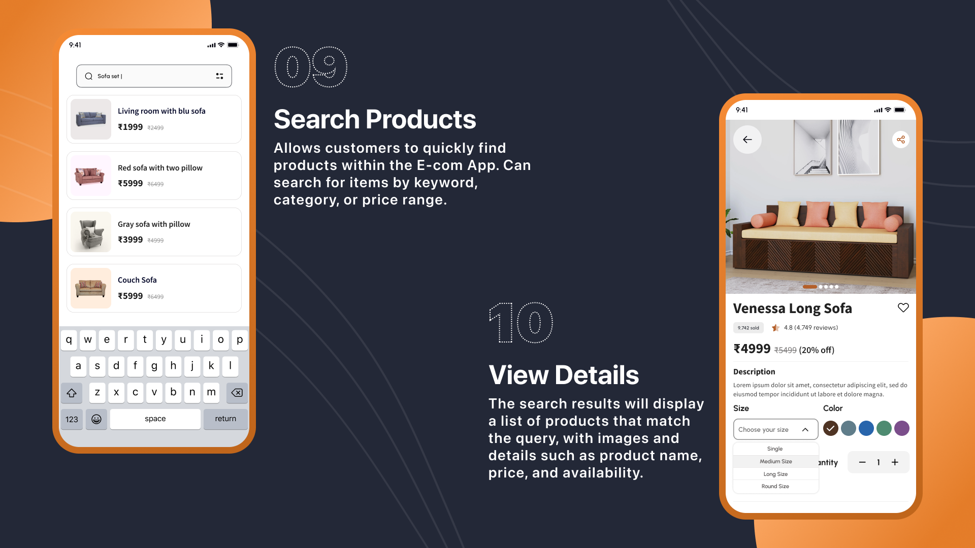 Furniture Ecommerce App UI/UX React Native Mobile Skin - 9