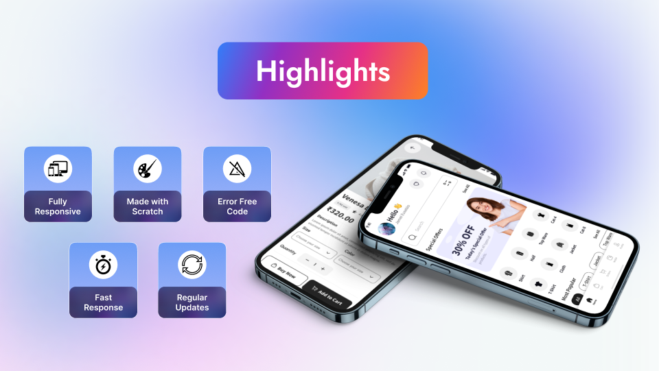 Ecommerce Application UI Kit | Ready to Use React Native UI Kit with Source Code - 4